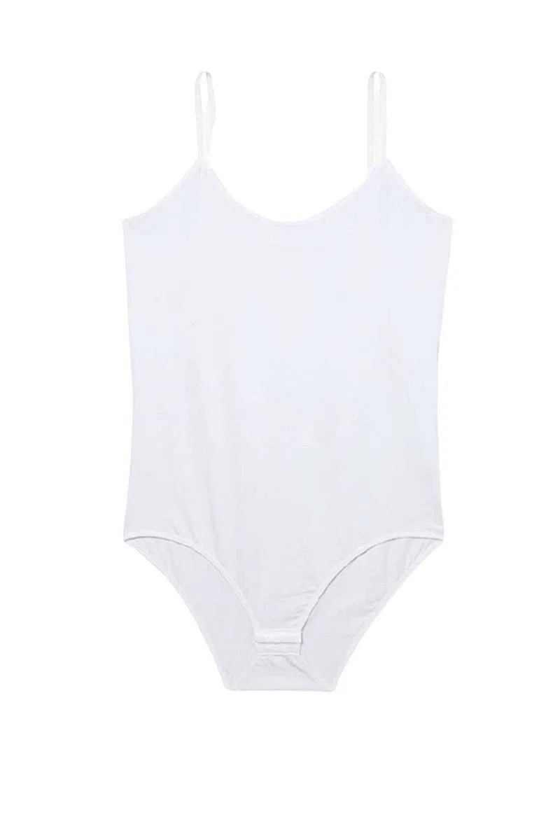 İp Askılı Kadın Çıtçıtlı Body Beyaz görsel 2