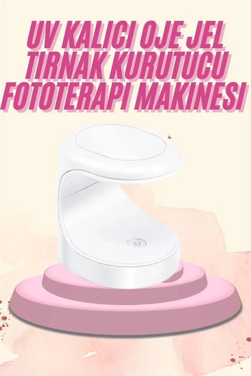 Mini Taşınabilir Kalıcı Oje Jel Tırnak Kurutucu Fototerapi Makinesi görsel 2