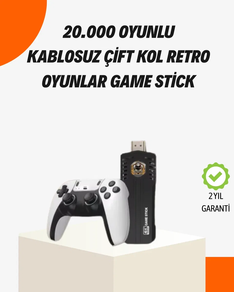 Kablosuz Retro Oyun Konsolu – 30. 000+ Oyun ve HD Görüntü ile Kesintisiz Eğlence