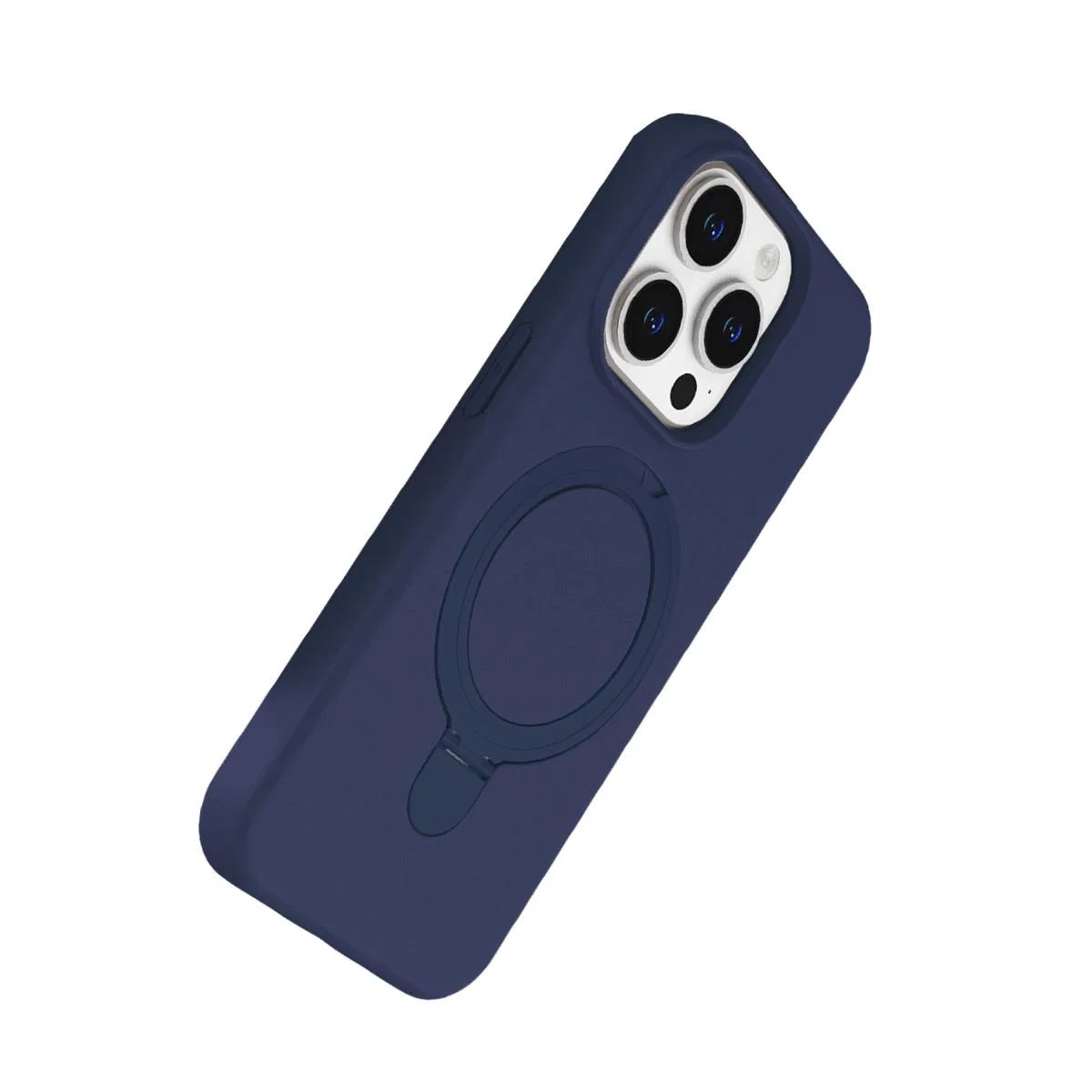 Apple İphone 15 Pro Max Regal Magsafe Standlı Kapak - Lacivert görsel 3