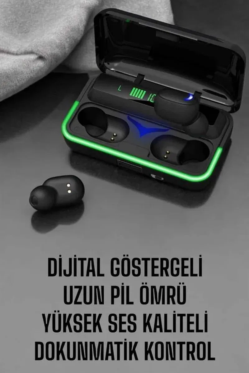 Android Ve İOS Uyumlu Bluetooth Bağlantılı Powerbankli Kulaklık görsel 3