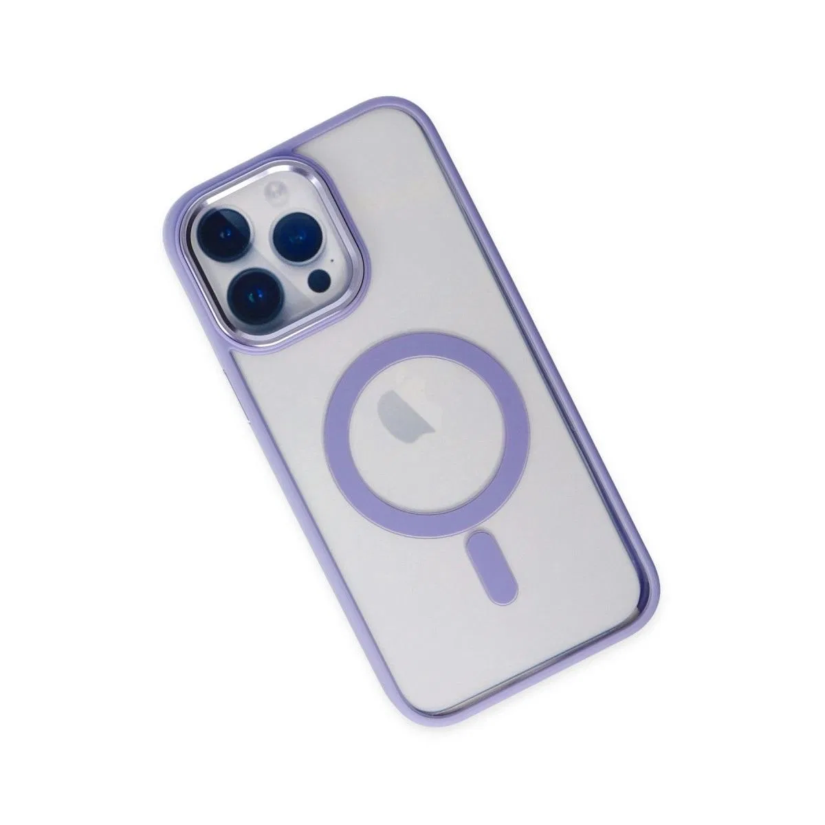 Apple İphone 14 Pro Kılıf Room Magneticsafe Silikon - Lila görsel 3