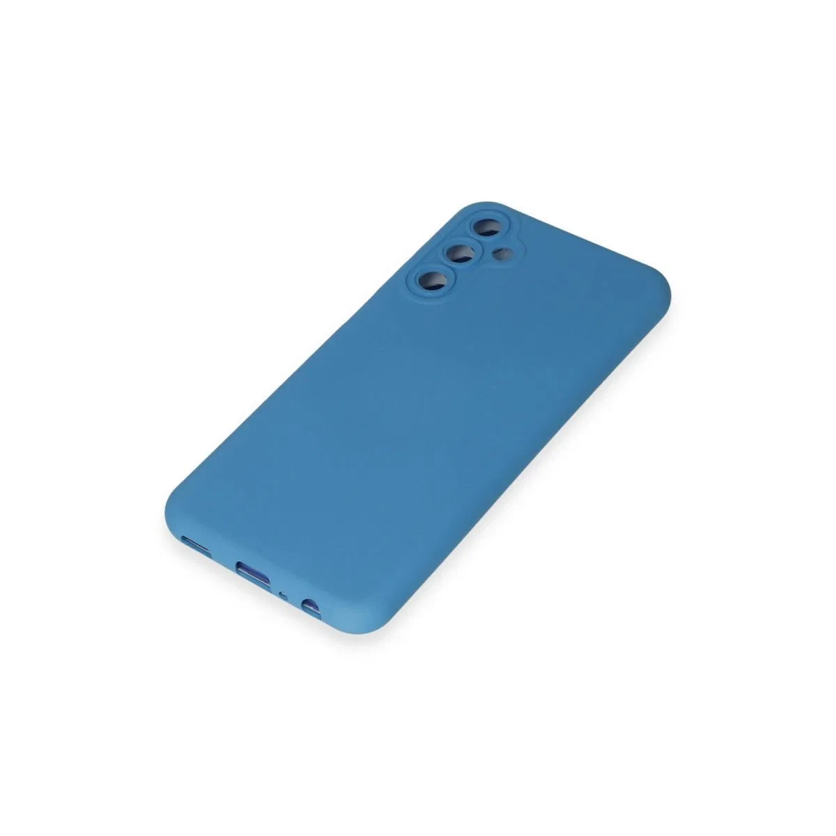 Samsung Galaxy M14 5g Kılıf Nano İçi Kadife Silikon - Mavi görsel 4