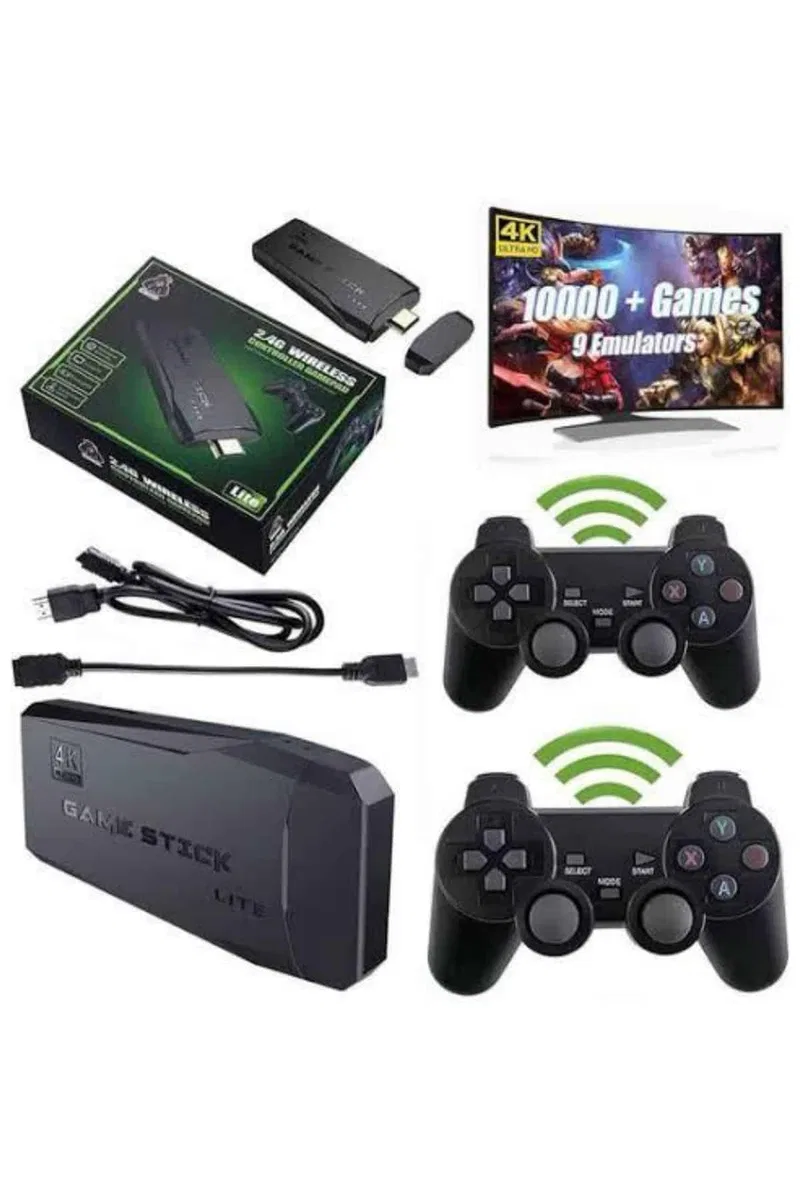 Game Stick 20000 Oyun Kablosuz Çift Kol Retro Oyunlar Game Stick Atari 2. 4g 4K görsel 4