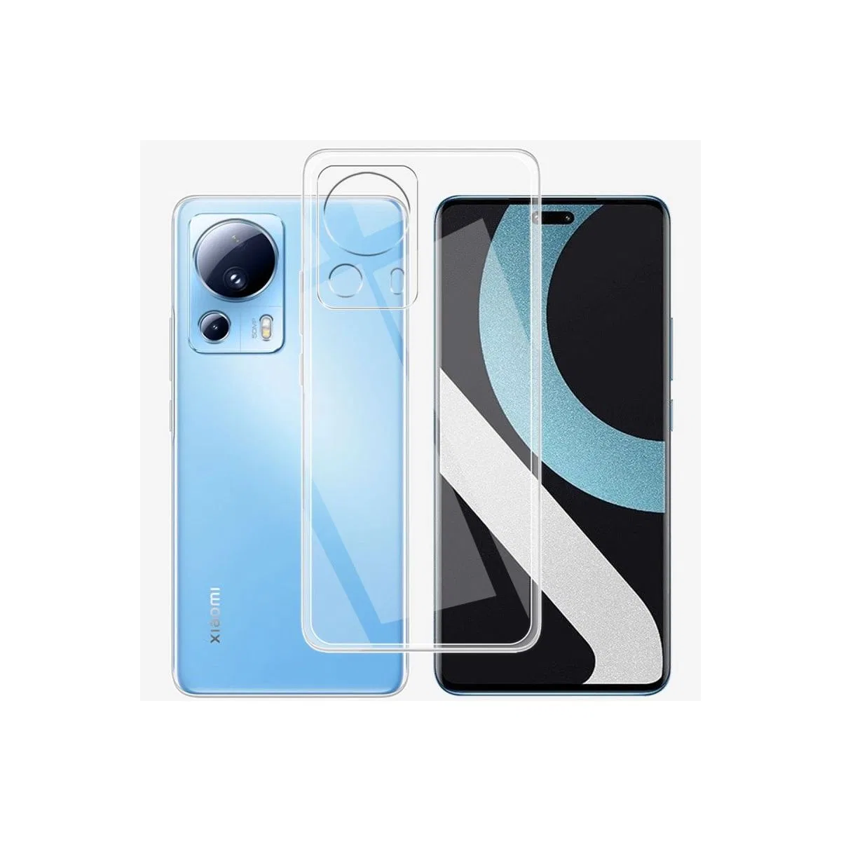 Newface Xiaomi Mi 13 Lite Kılıf Lüx Şeffaf Silikon görsel 2