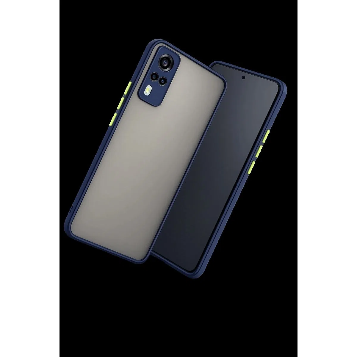 Vivo Y53s Kılıf Montreal Silikon Kapak - Lacivert görsel 3