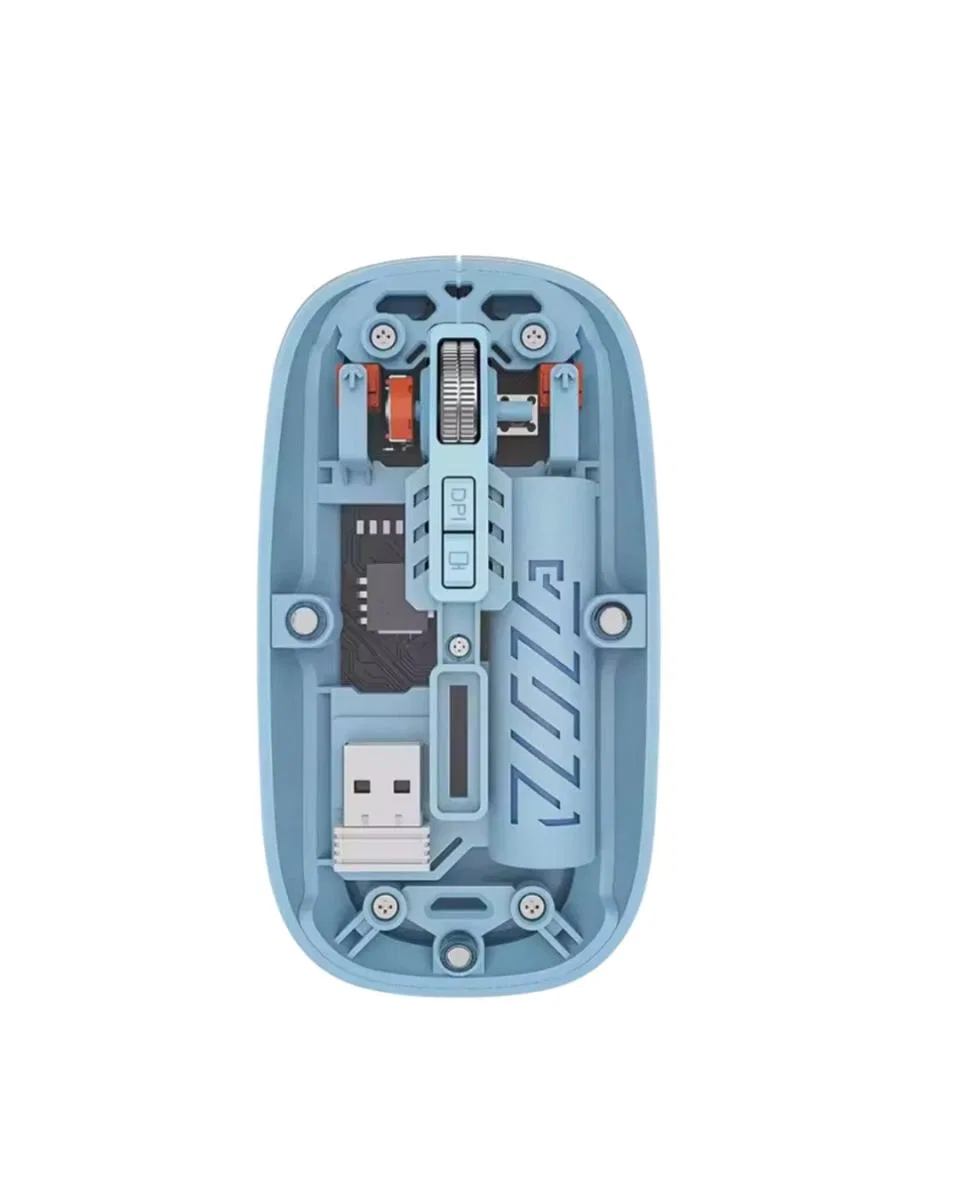 Mavi Kablosuz Mouse Bluetooth Ve Usb Çift Mod Bağlantılı görsel 2