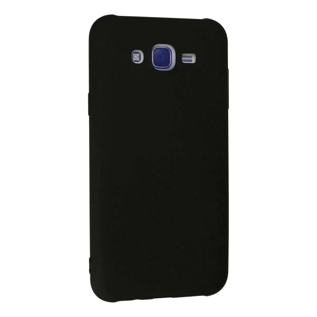 Samsung Galaxy J7 Kılıf Nano İçi Kadife Silikon - Siyah görsel 3