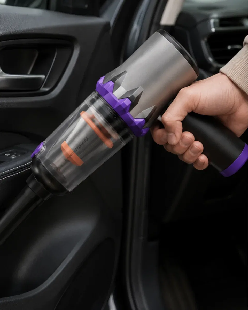 22. 000 Pa Yüksek Emiş Güçlü Araç Süpürgesi Çantalı Çok Aparatlı Şarjlı Süpürge
