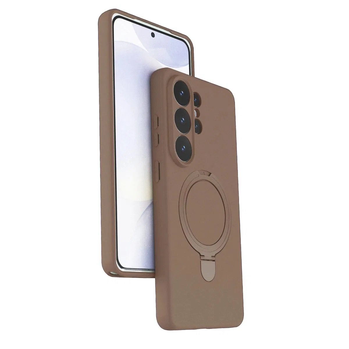 Samsung Galaxy S26 Ultra Regal Magsafe Standlı Kapak - Çöl Titanyum görsel 2