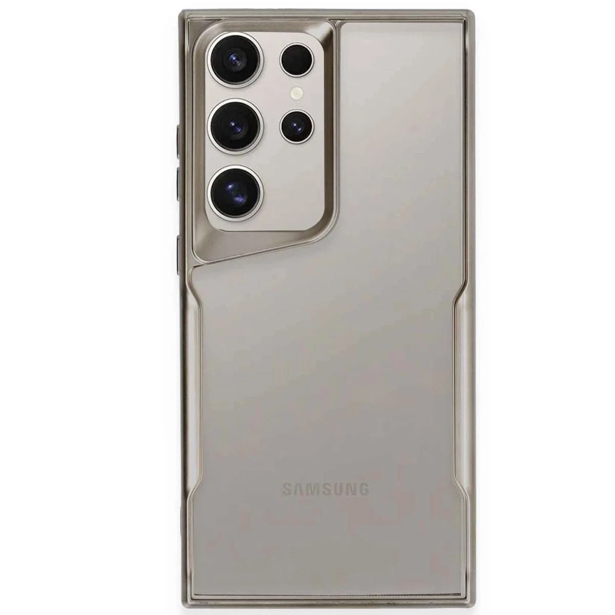 Samsung Galaxy S24 Ultra Kılıf Boyi Silikon Kapak - Titan Gri