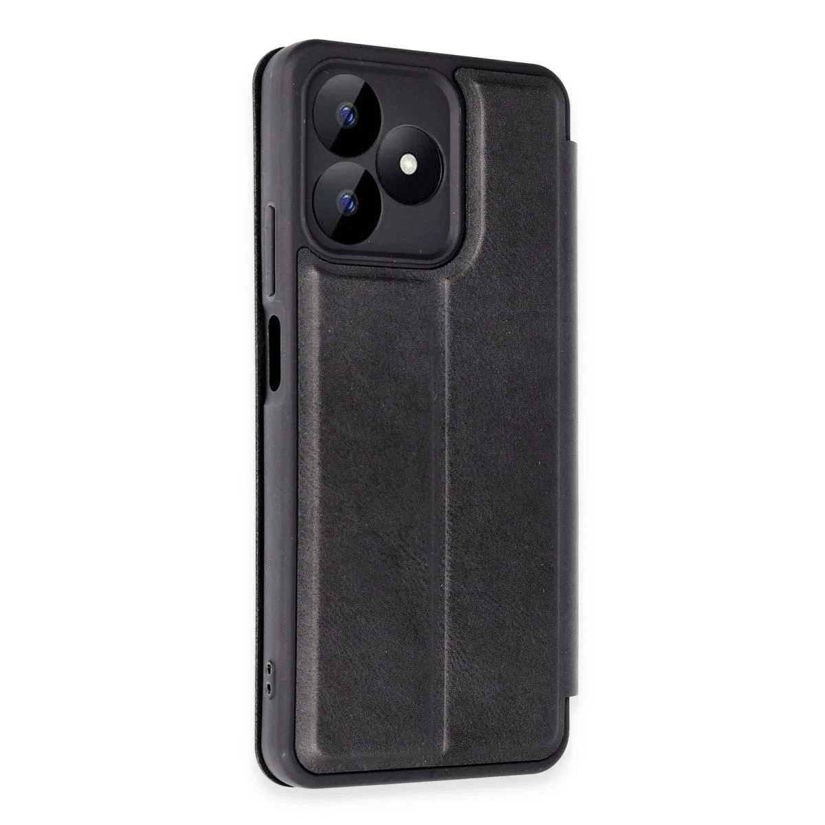 Realme Note 50 4g Kılıf Flip Cover - Siyah görsel 2