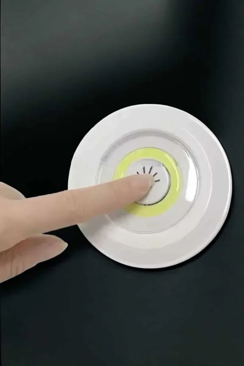 Spot Lamba Led Işık 3'lü Uzaktan Kumandalı Pilli Yapışkanlı Kablosuz Yeni Nesil görsel 5