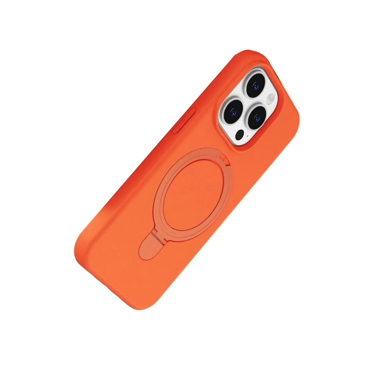Apple İphone 15 Pro Max Regal Magsafe Standlı Kapak - Turuncu görsel 3