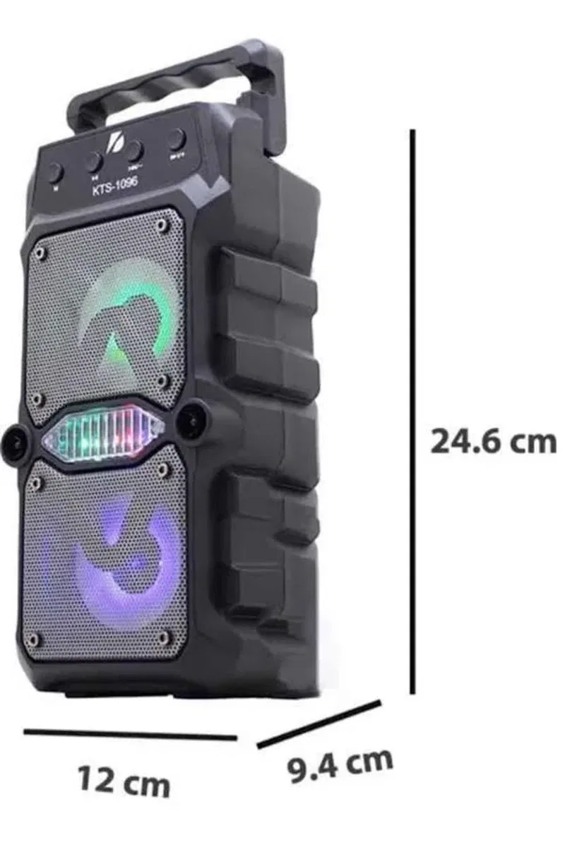 Taşınabilir Kablosuz Bluetooth Hoparlör Uzun Pil Ömrü Led Işıklı görsel 4