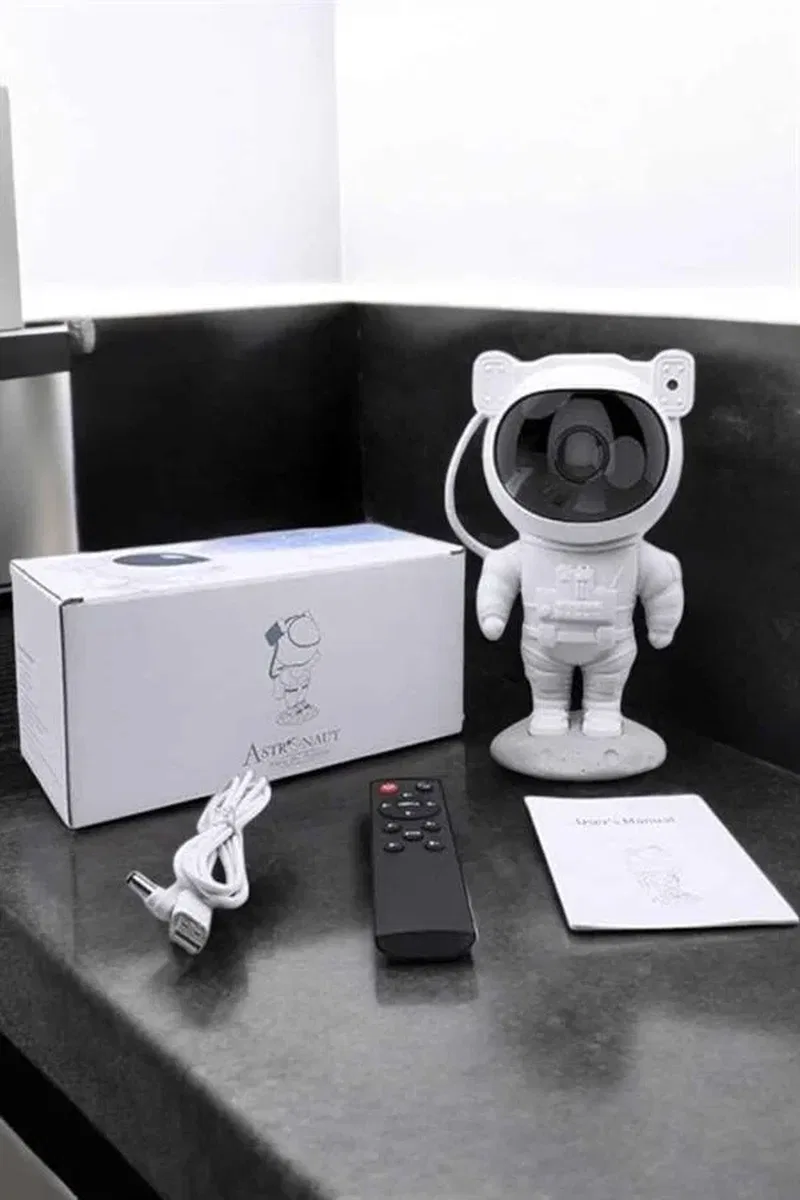 Astronot Görünümlü Projeksiyon Speaker Taşınabilir görsel 5