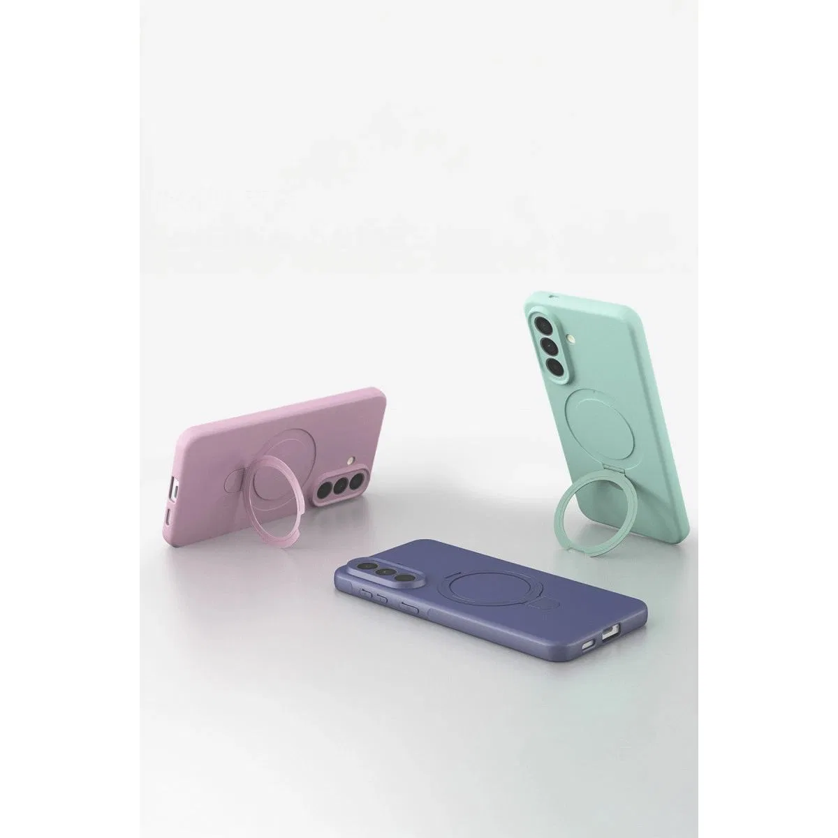 Samsung Galaxy A57 5g Regal Magsafe Standlı Kapak - Yeşil görsel 4