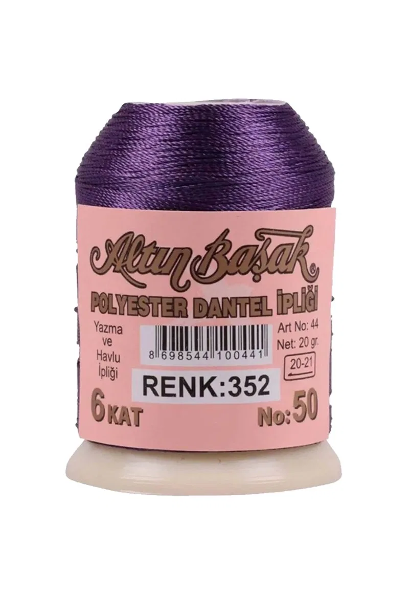 3 Adet Altınbaşak Oya ve Dantel İpi 20 gr - Royaleks - No: 352 görsel 3