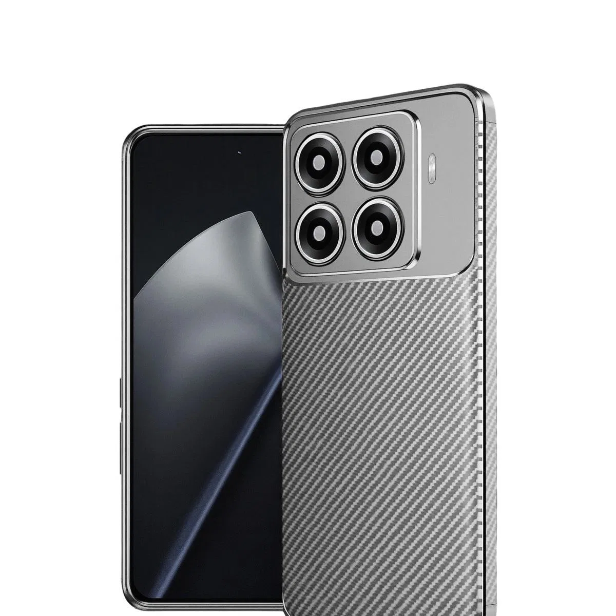 Xiaomi Mi 15t Pro Auto Focus Karbon Kapak - Gri görsel 2