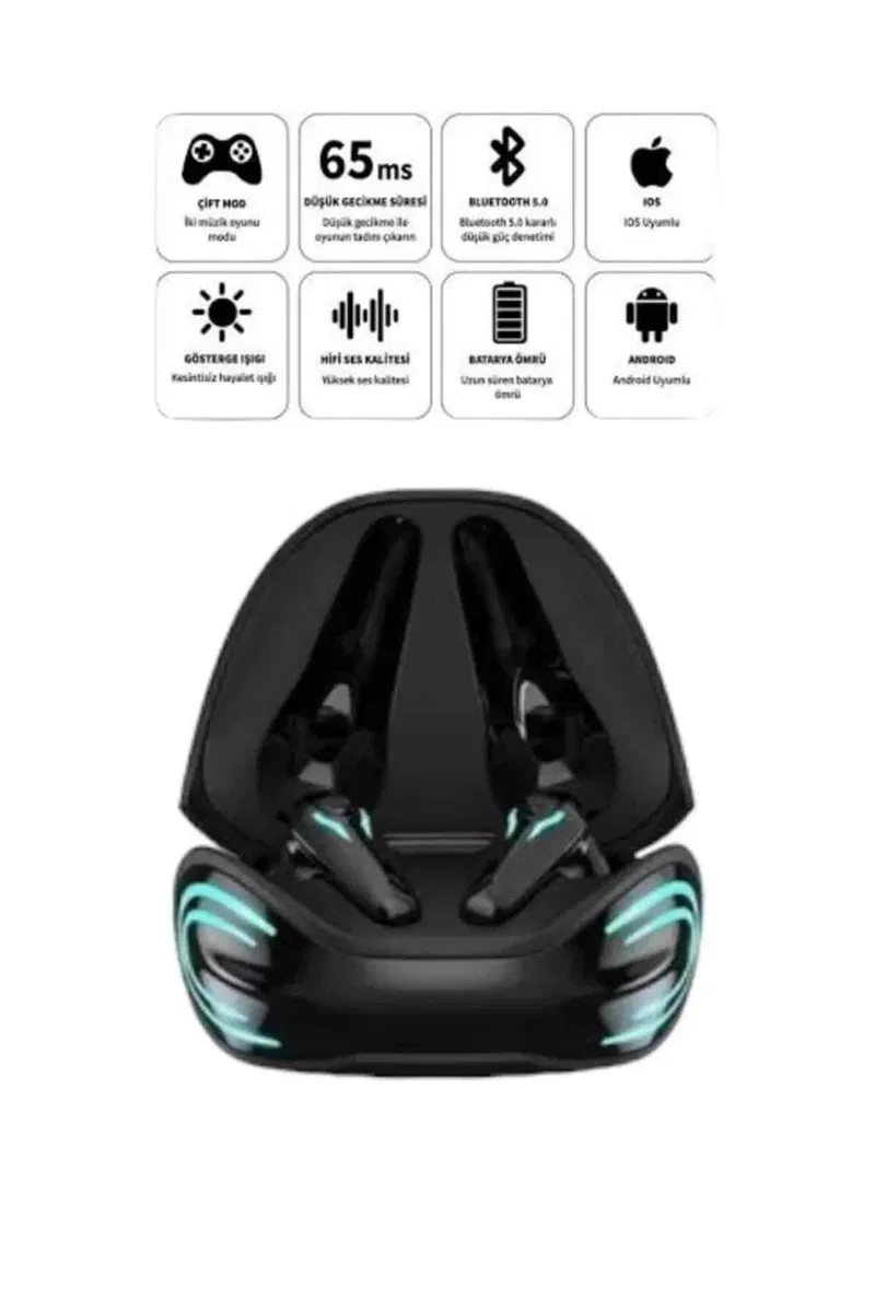 Android ve İOS Uyumlu Bluetooth Kulaklık Mini görsel 4