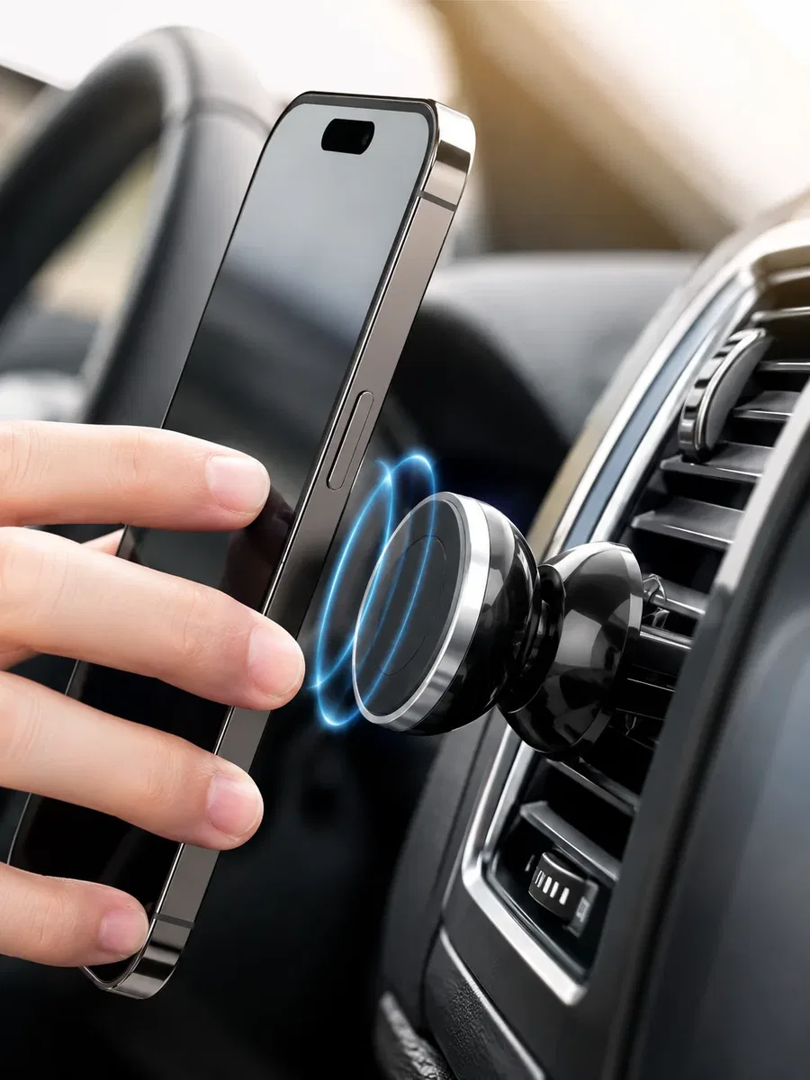 Manyetik Araç İçi Telefon Tutucu Güçlü Mıknatıslı görsel 5