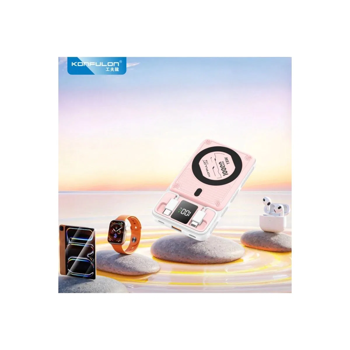 M25w 10. 000 Mah 20w Pd Magsafe Powerbank - Pembe görsel 3