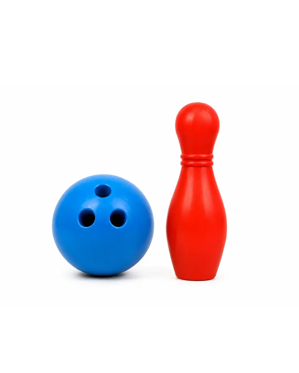 Çocuk Bowling Seti Renkli Top ve 6 Kuka İçeren Eğitici Oyun görsel 2