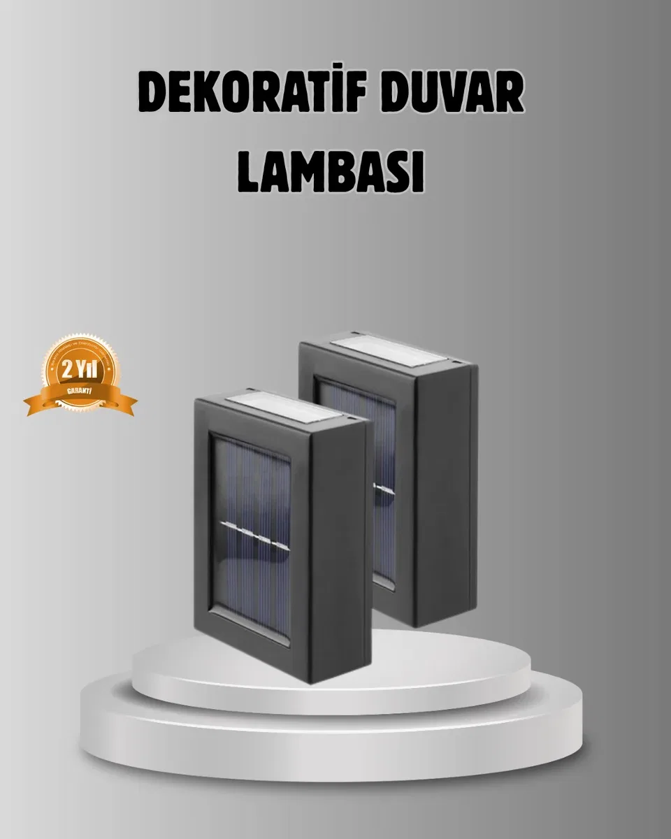 Güneş Enerjili 6 LED Solar Lamba – Fotoselli, Su Geçirmez ve Çevre Dostu Bahçe Işığı