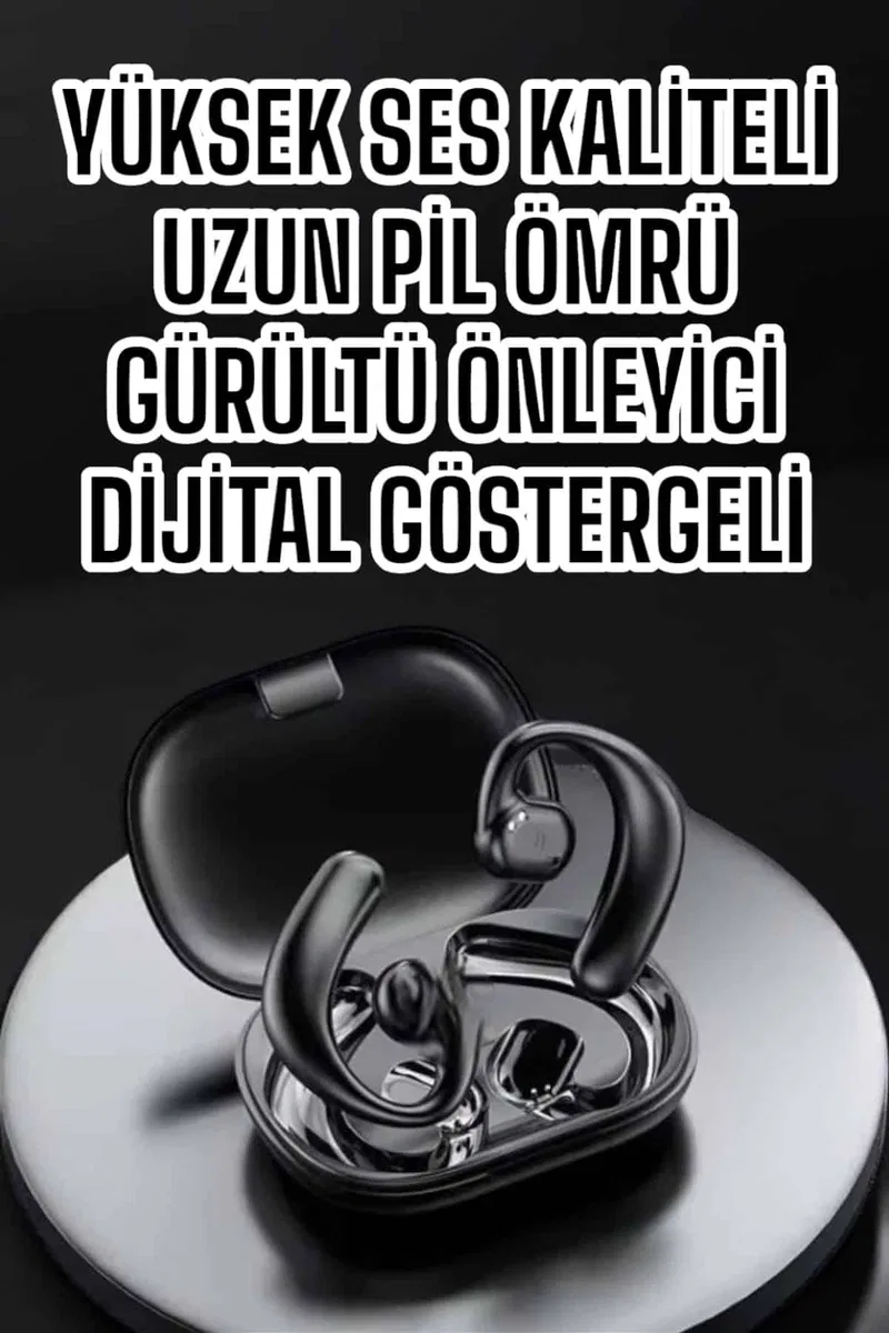 Bluetooth Kulaklık Dijital Göstergeli Uzun Pil Gürültü Önleyici Oyuncu Kulaklığı görsel 2