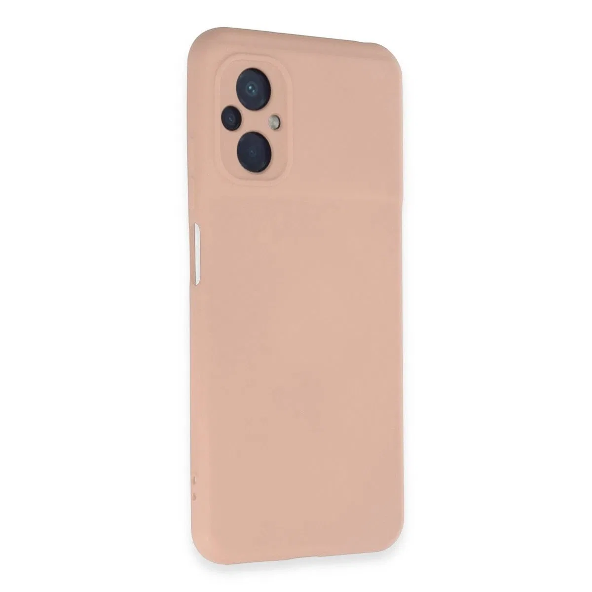 Xiaomi Poco M5 Kılıf Nano İçi Kadife Silikon - Pudra görsel 2