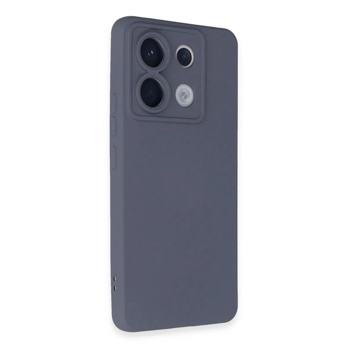 Xiaomi Redmi Note 13 Pro 5g Kılıf Nano İçi Kadife Silikon - Gri görsel 2