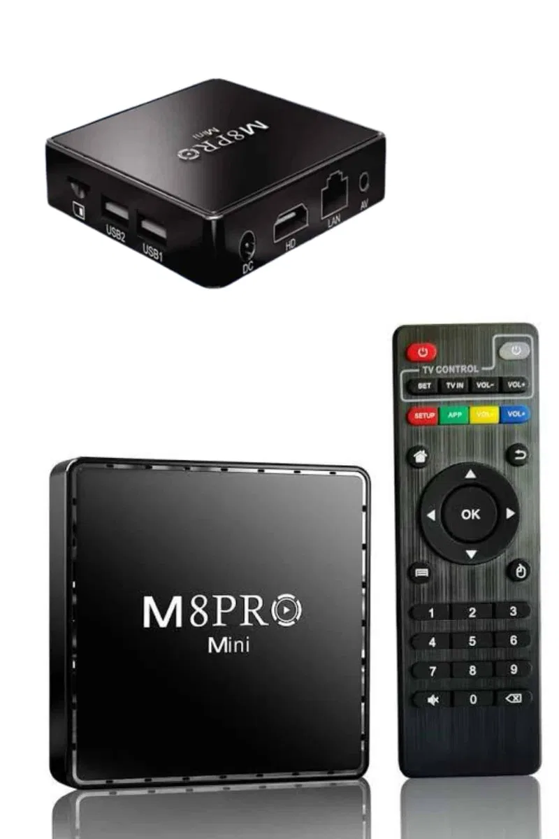 M8 PRO Mini 2. 4G 10K ultra HD 64 GB TV BOX Android TV GAME BOX 2 Adet Oyun Konsolu görsel 5