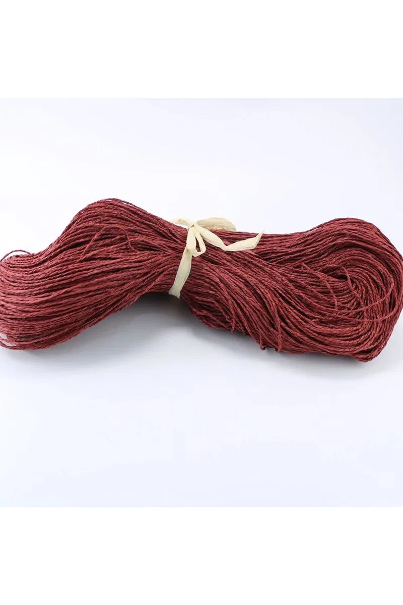 Bordo Renk Çile Kağıt İp Çanta Ipi Supla Ipi No: 62 - (550-600 gr)