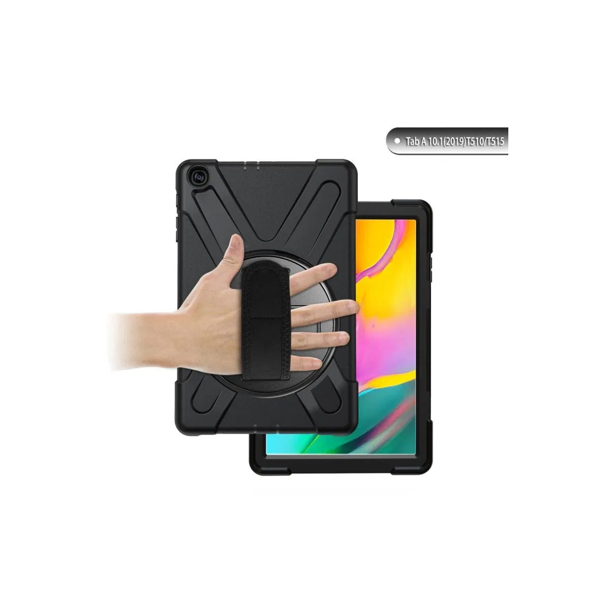 Samsung Galaxy T510 Tab A 10. 1 Kılıf Amazing Tablet Kapak - Siyah görsel 2