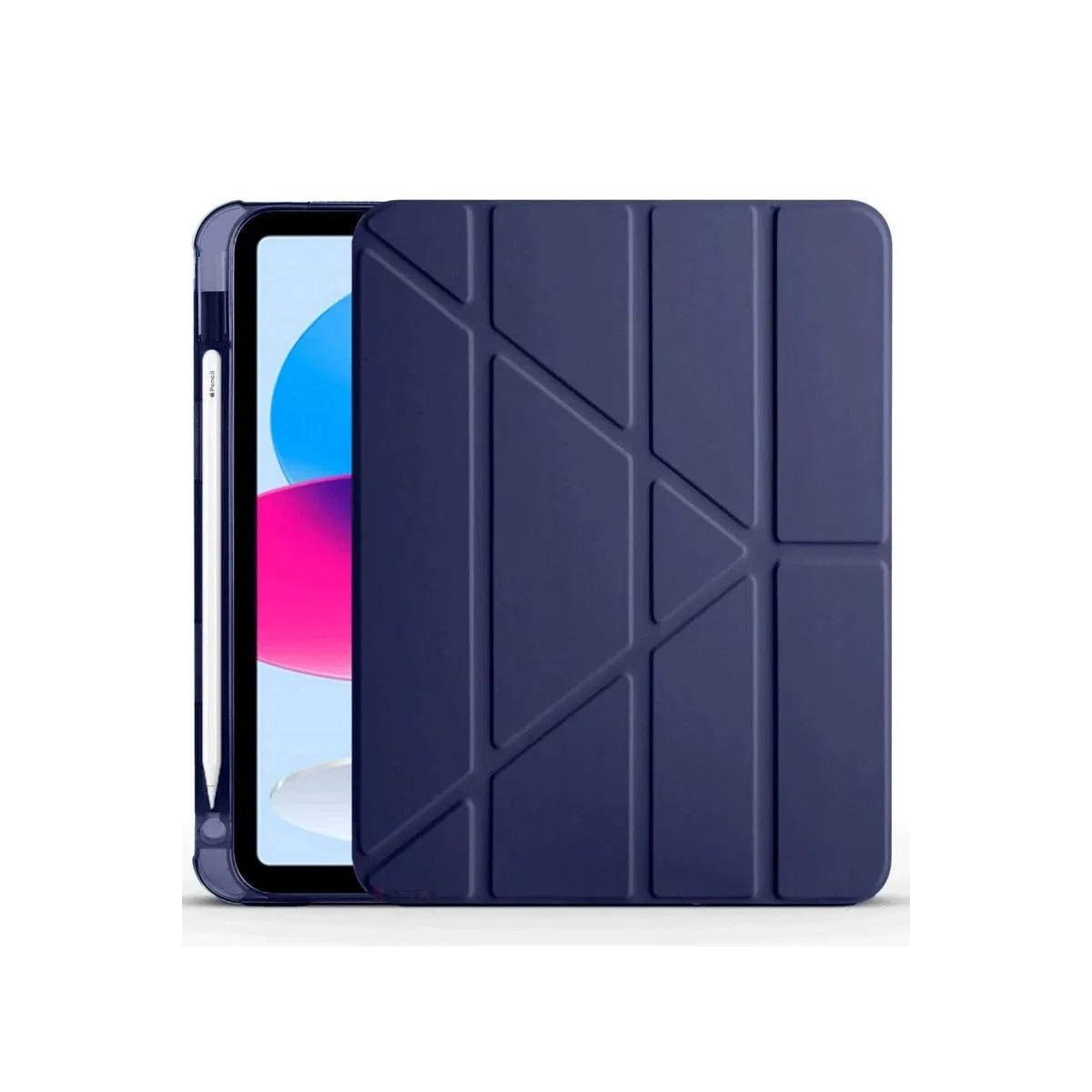 Apple İpad 2022 10. 9 (10. nesil) Kılıf Kalemlikli Mars Tablet Kılıfı - Lacivert