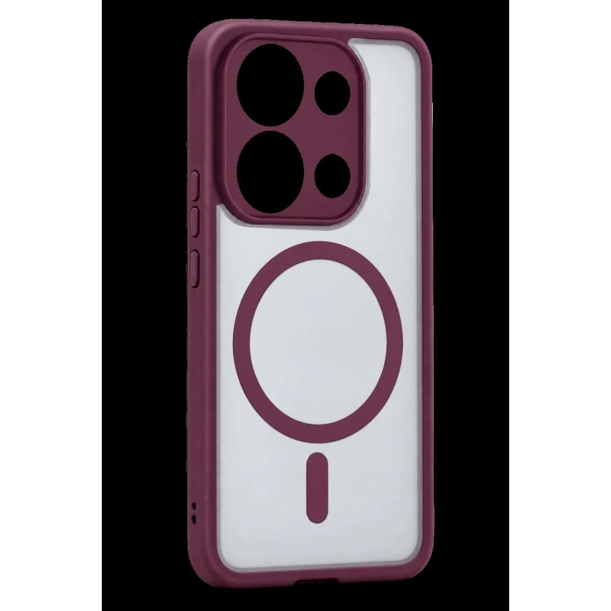 Xiaomi Redmi Note 13 Pro 4g Loji Magsafe Kapak - Bordo
