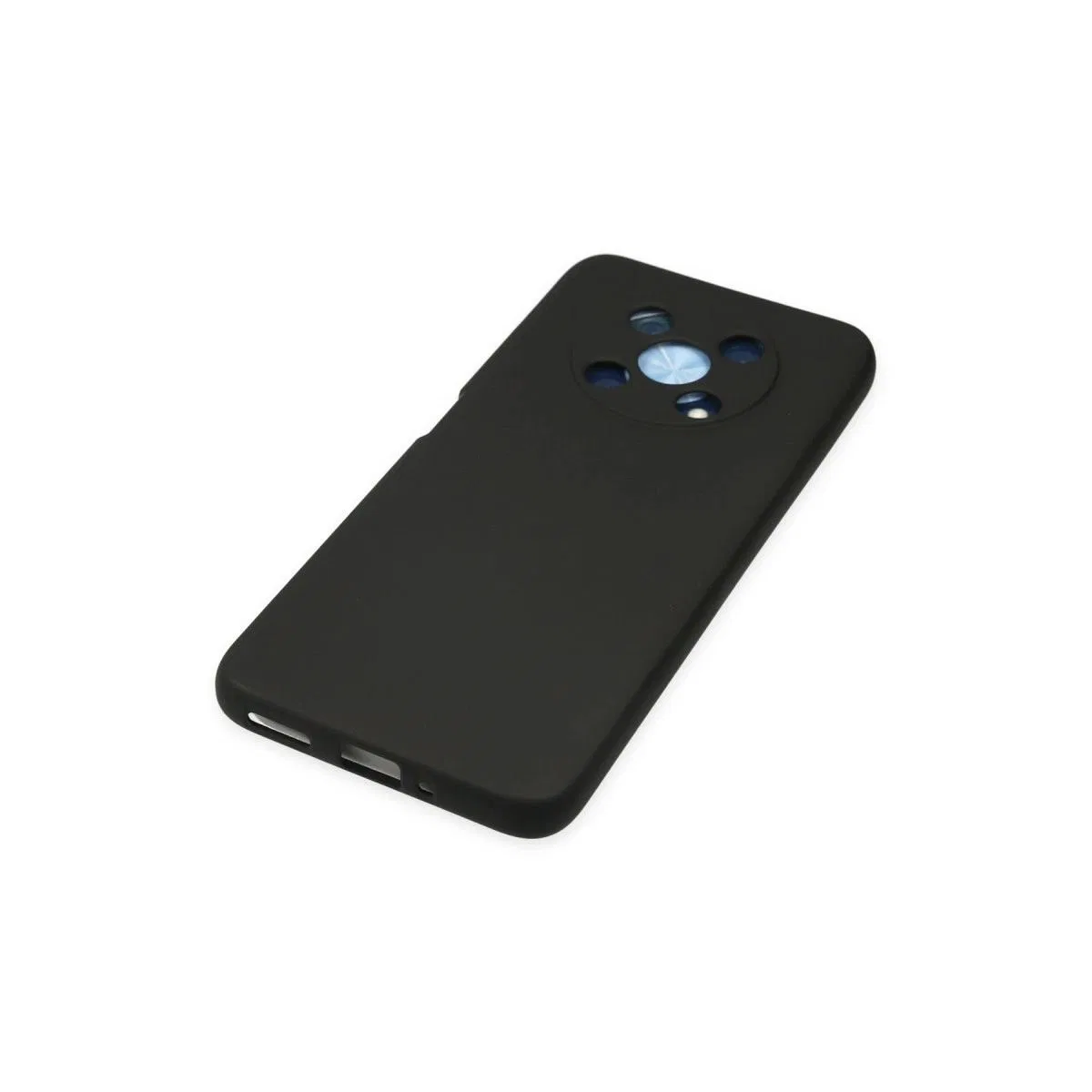 Huawei Nova Y90 Kılıf Nano İçi Kadife Silikon - Siyah görsel 4