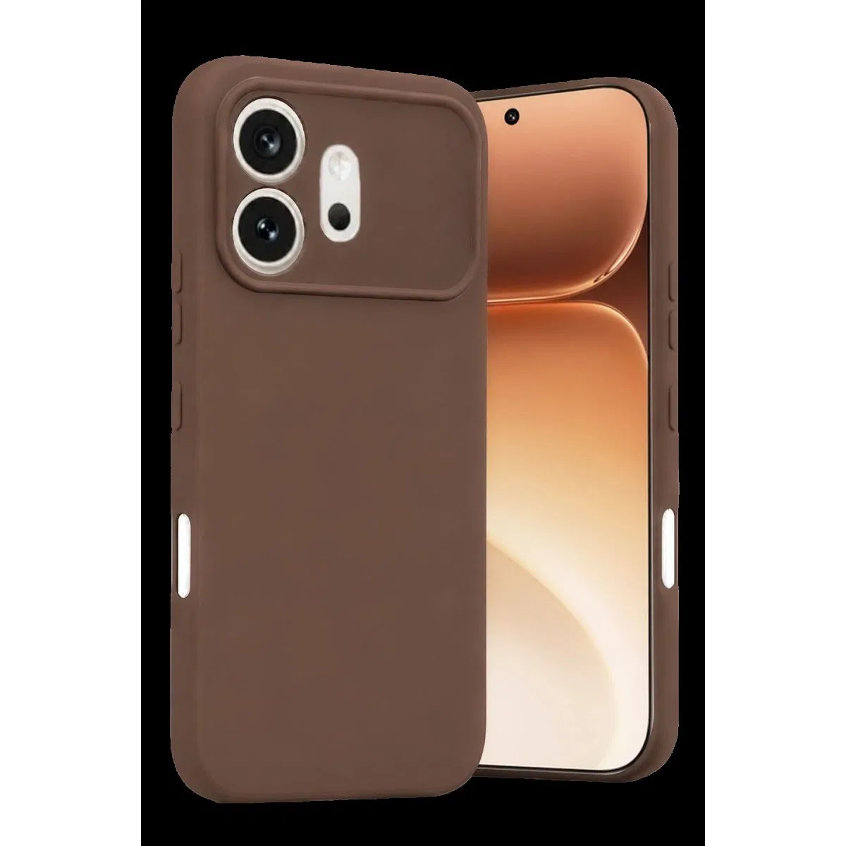 Huawei Honor 600 First Silikon - Kahverengi