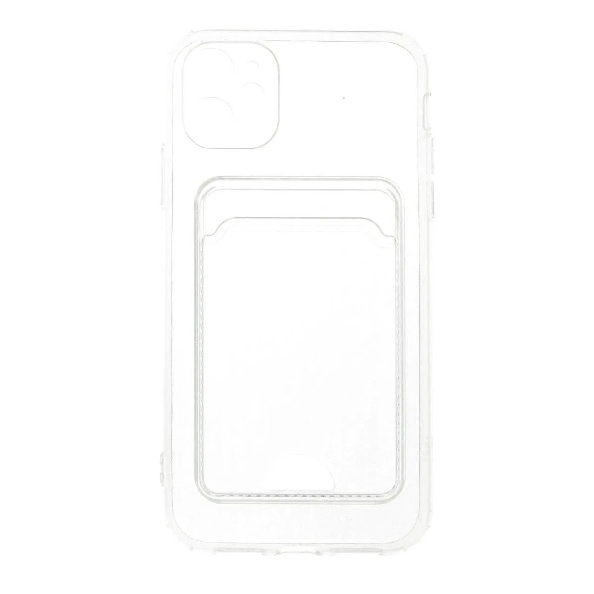 Apple İphone 11 Kılıf Kart Şeffaf Silikon - Şeffaf görsel 4
