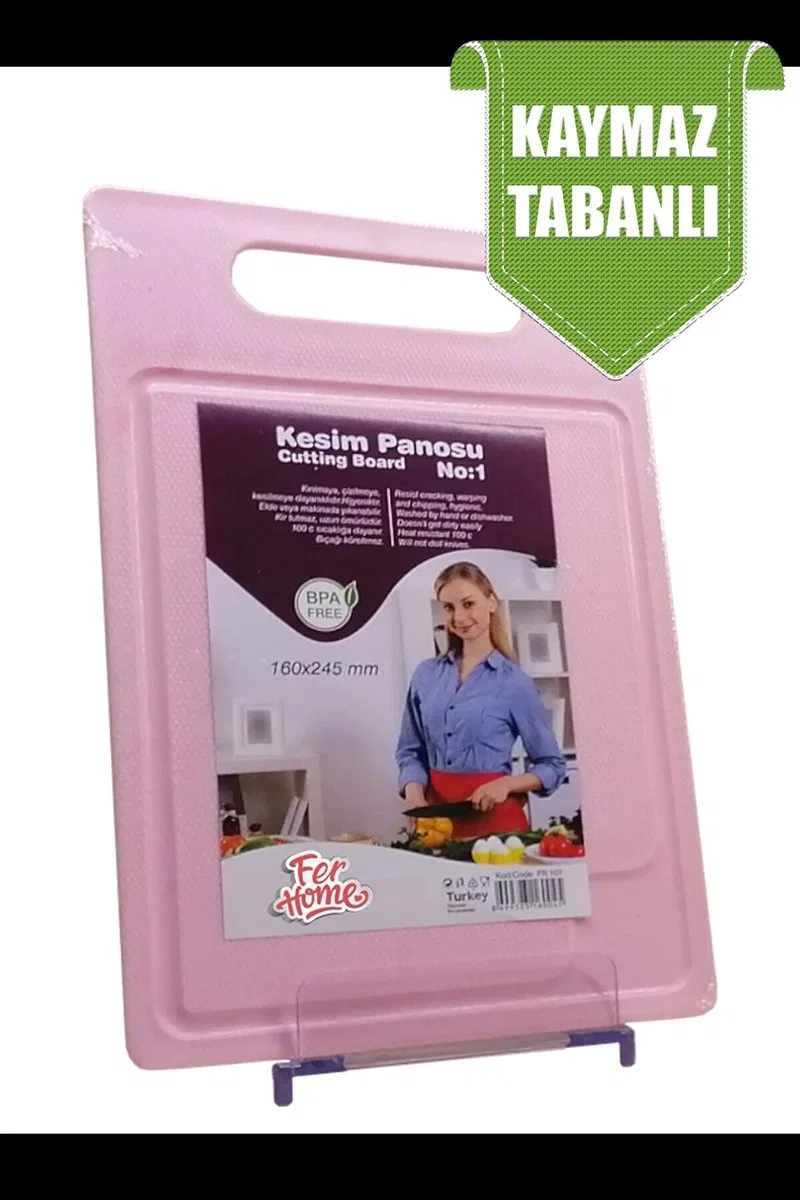 Kesme Tahtası Kaydırmaz Plastik Kesme Sunum Tahtası Pratik Kesim Panosu 160x245 Mm Royaleks-FR-107 görsel 2