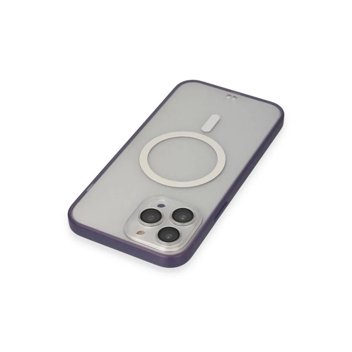 Apple İphone 14 Pro Max Kılıf Grand Magneticsafe Kapak - Mor görsel 3