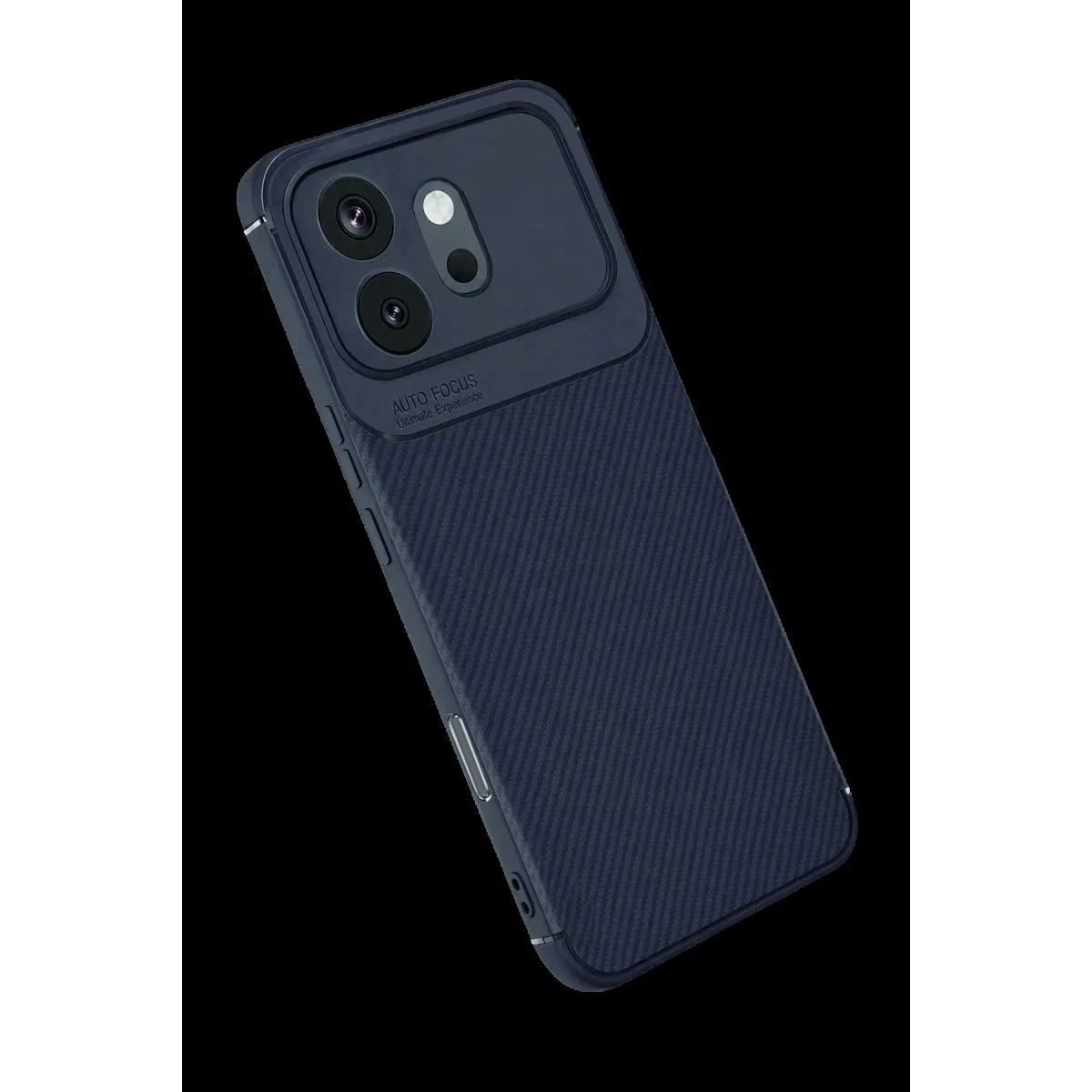 Huawei Honor 600 Auto Focus Karbon Kapak - Lacivert görsel 2