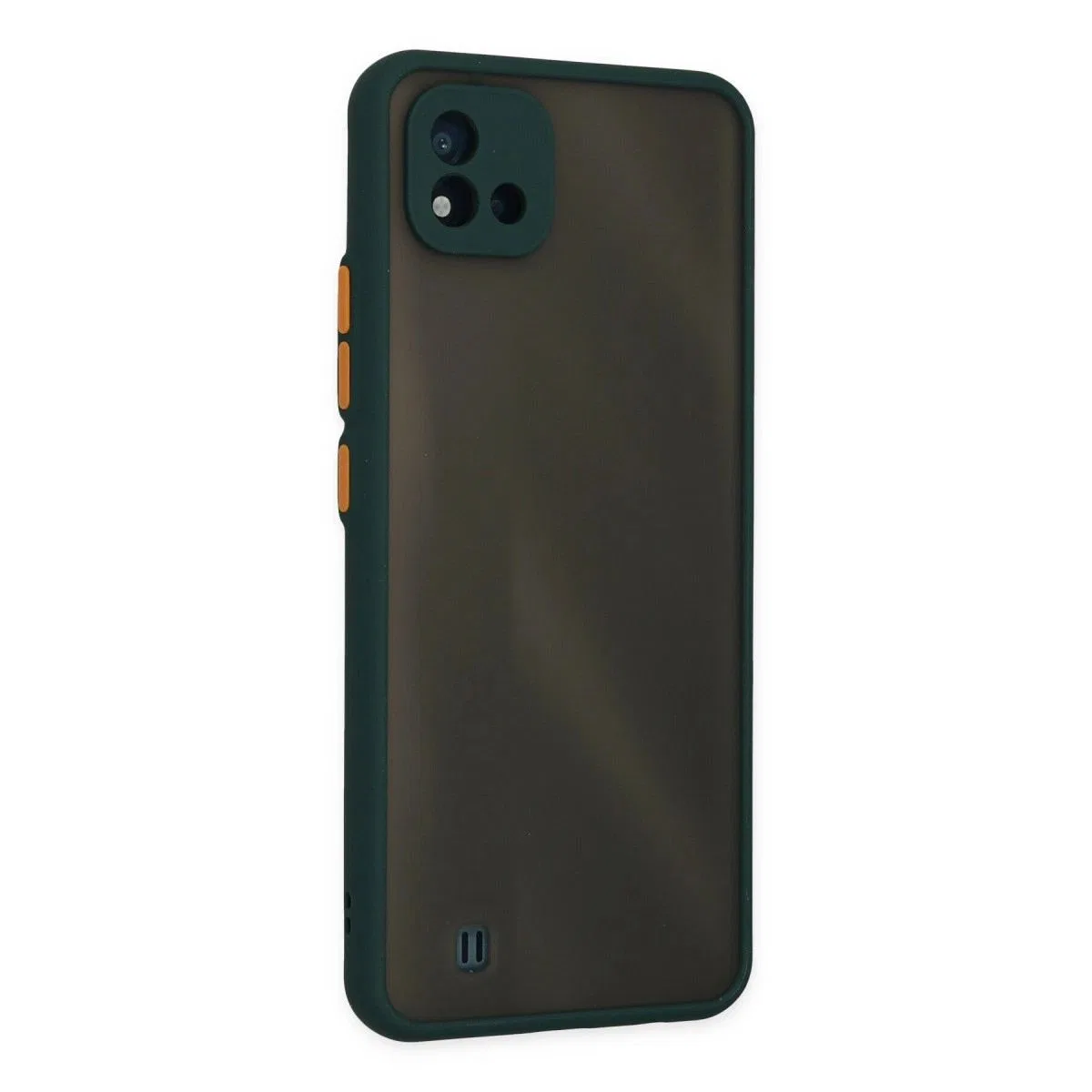 Realme C11 2021 Kılıf Montreal Silikon Kapak - Yeşil görsel 3