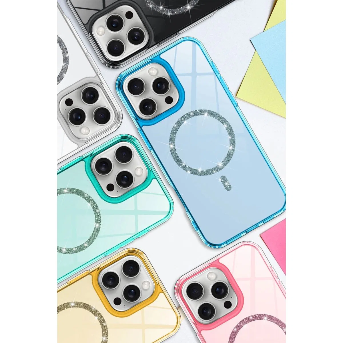 Apple İphone 11 Live Diamond Magsafe Kapak - Siyah görsel 2
