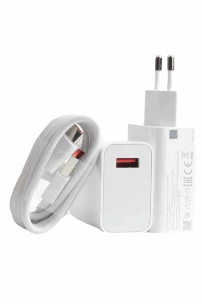 Beyaz Ultra Plus Hızlı Şarj Seti Şarj Adaptörü Ve Kablosu 67w görsel 2