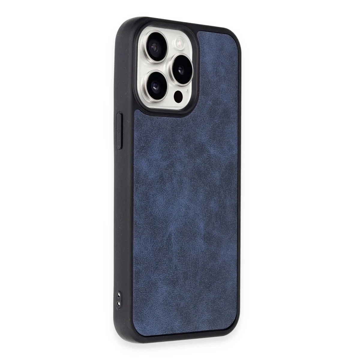 Apple İphone 14 Pro Max Kılıf Aras Deri Kapak - Lacivert görsel 2