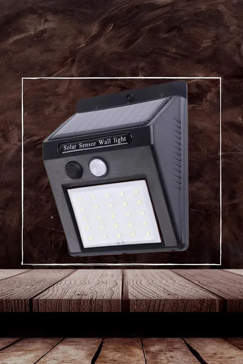 Bahçe Aydınlatma Sensörlü Güneş Enerjili Duvar Lambası 40 Led Işık görsel 4