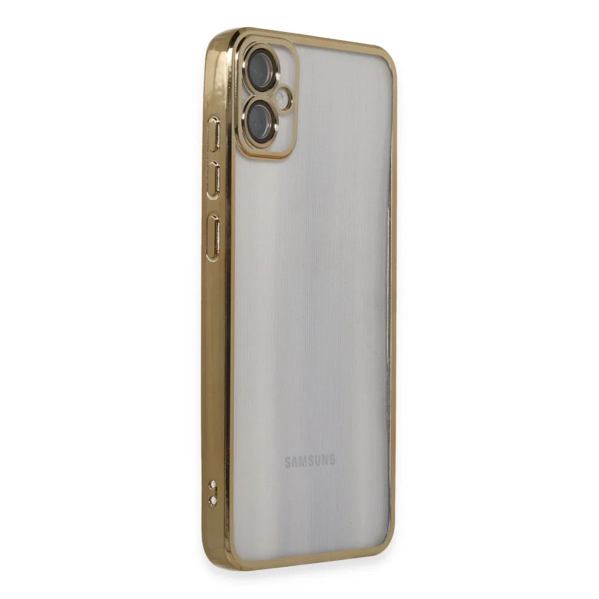Samsung Galaxy A05 Kılıf Razer Lensli Silikon - Gold görsel 2