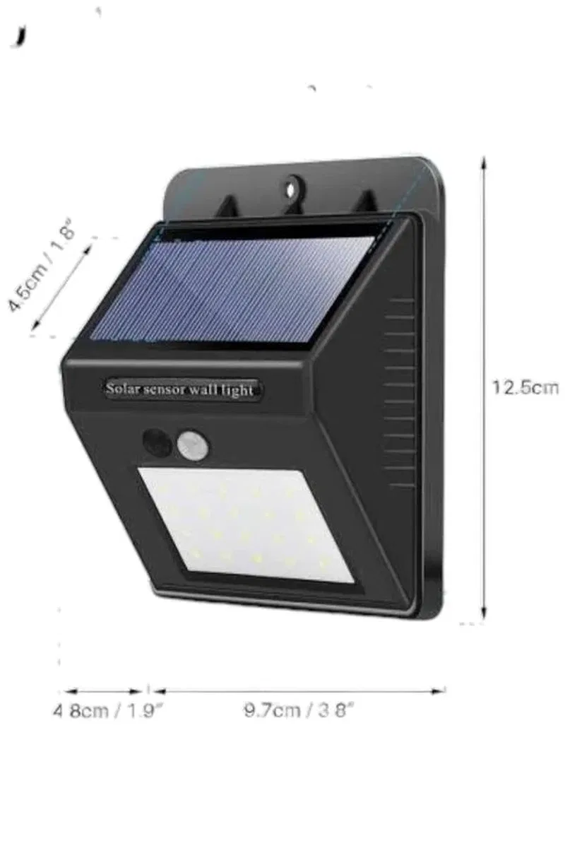Solar Güneş Enerji Panelli Sensörlü Lamba Enerji Tasarruflu görsel 3