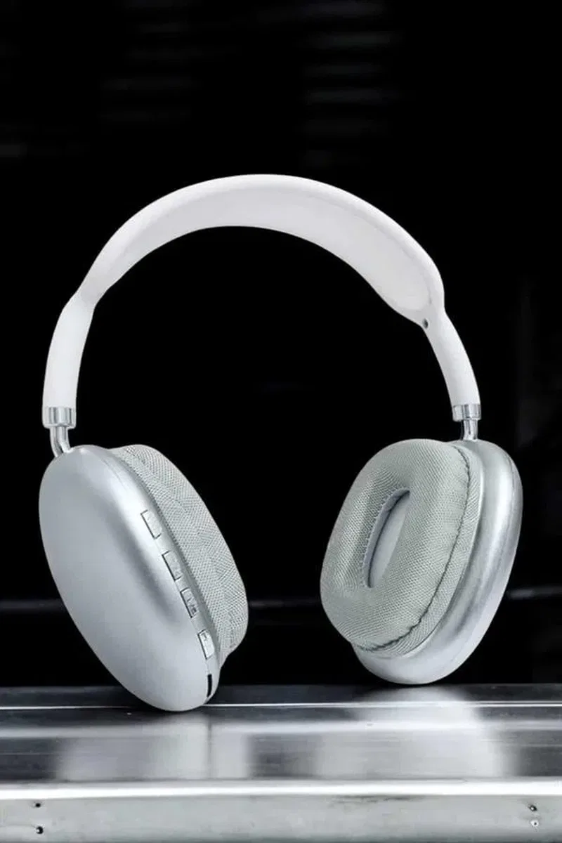 P9 Plus Kablosuz Kulak Üstü Bluetooth Kulaklık Beyaz Mikrofonlu Kulaküstü Kablosuz Kulaklık görsel 3
